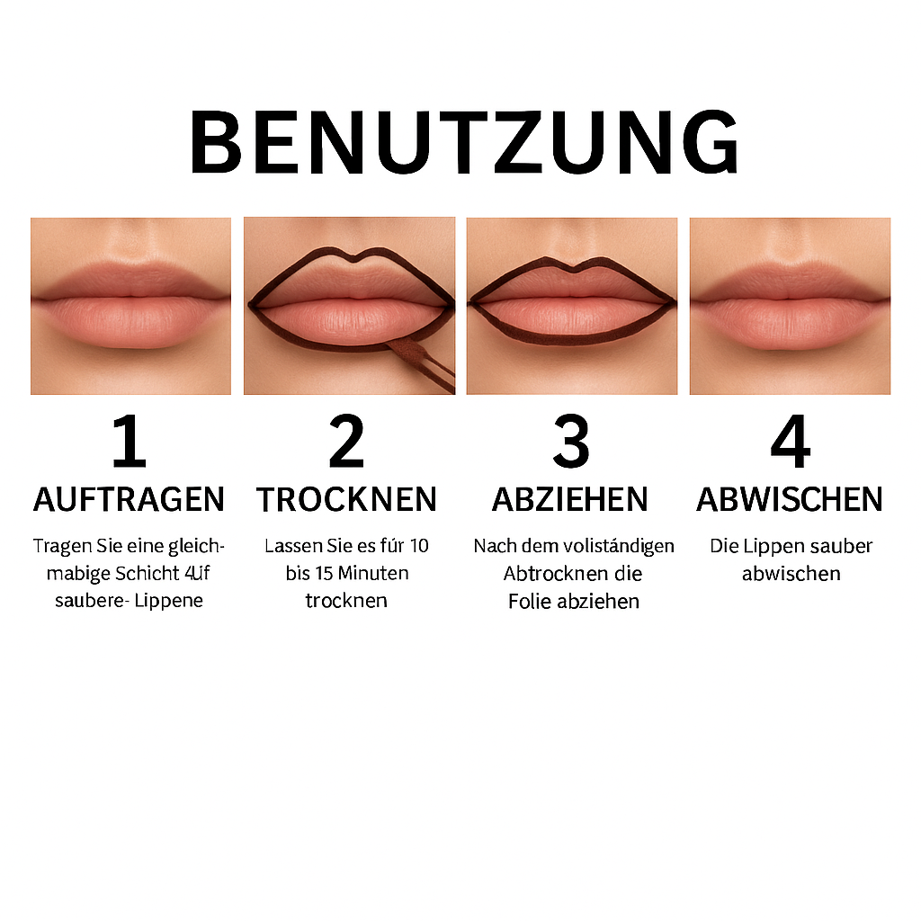 Langanhaltende Peel-Off Lippenfarbe