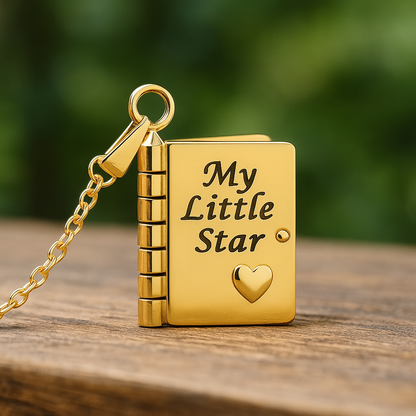 My Little Star Book Necklace