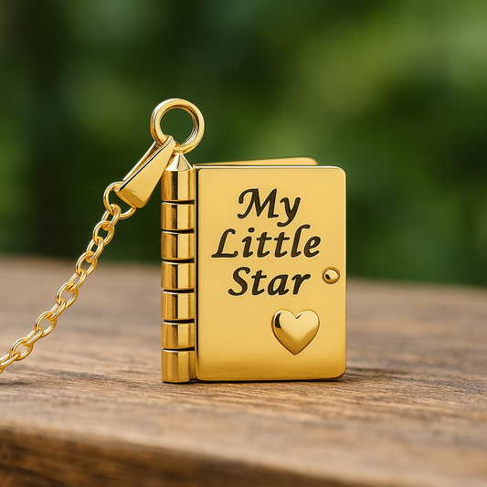 My Little Star Book Necklace