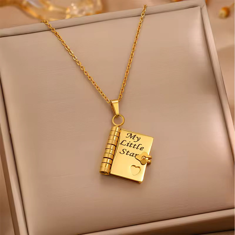 My Little Star Book Necklace